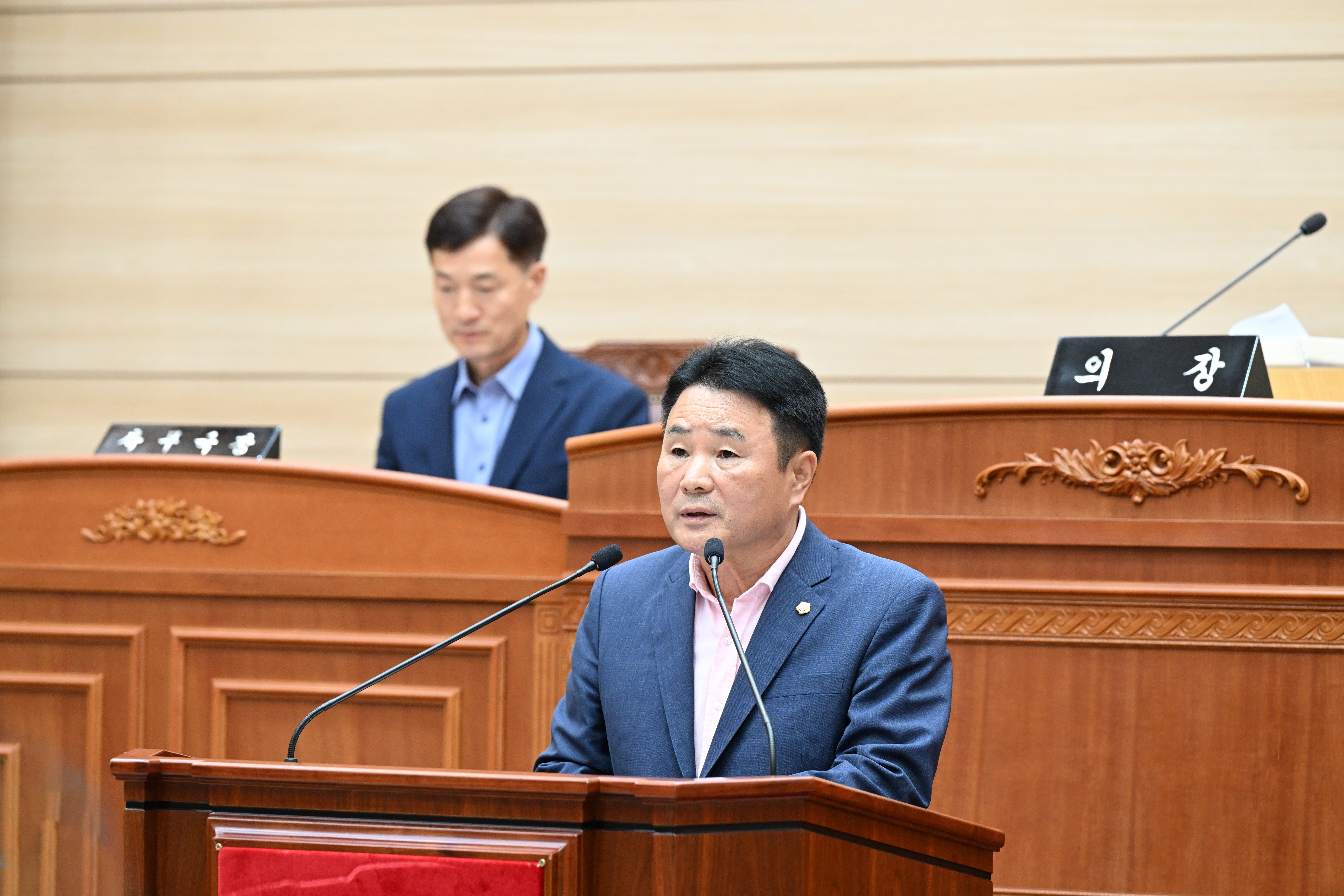 '보령시의회 백영창 의원, 웅천 폐철도 부지 도시계획도로 해제 및 재활용 방안 제안' 게시글의 사진(1) '6. 27. 백영창 의원 5분 발언 사진.JPG'