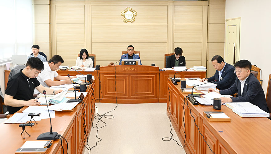 보령시 예산결산특별위원회 사진